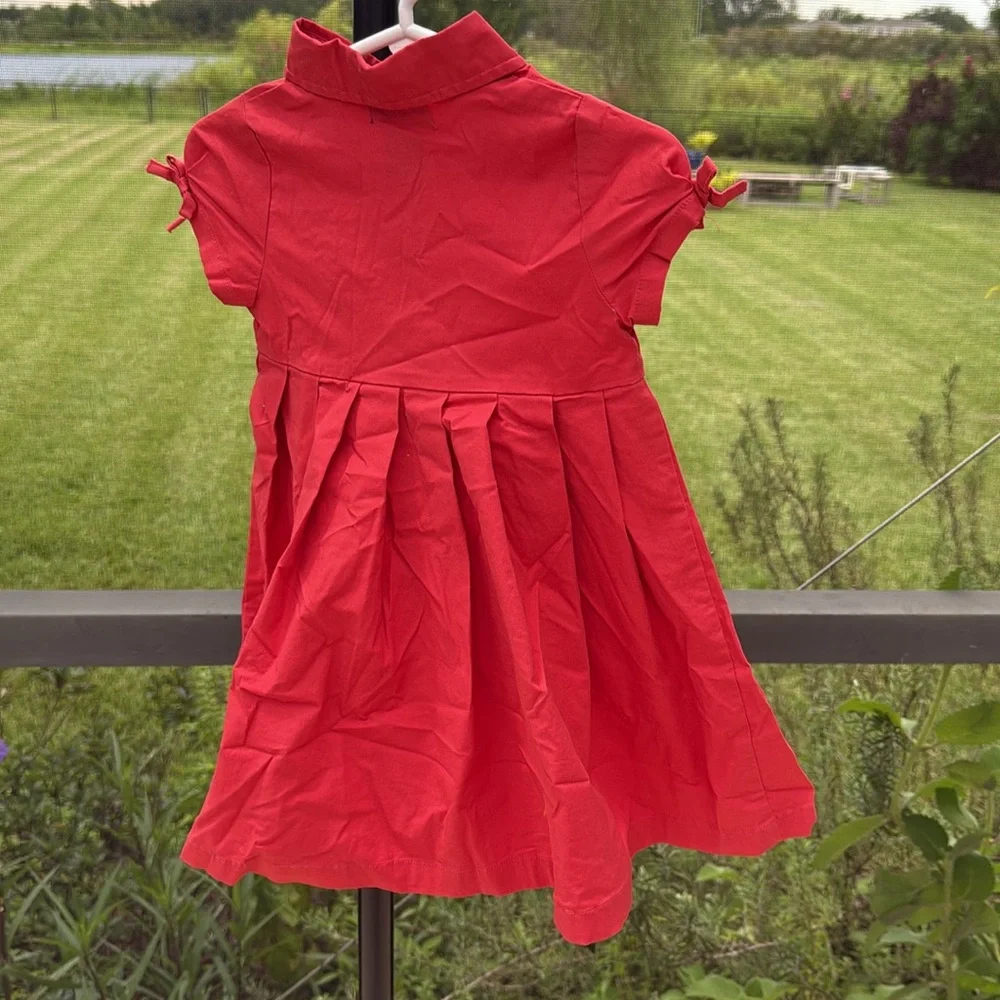 The children’s place cotton rust short sleeve Dress w/Bloomers 12 mo NWOT